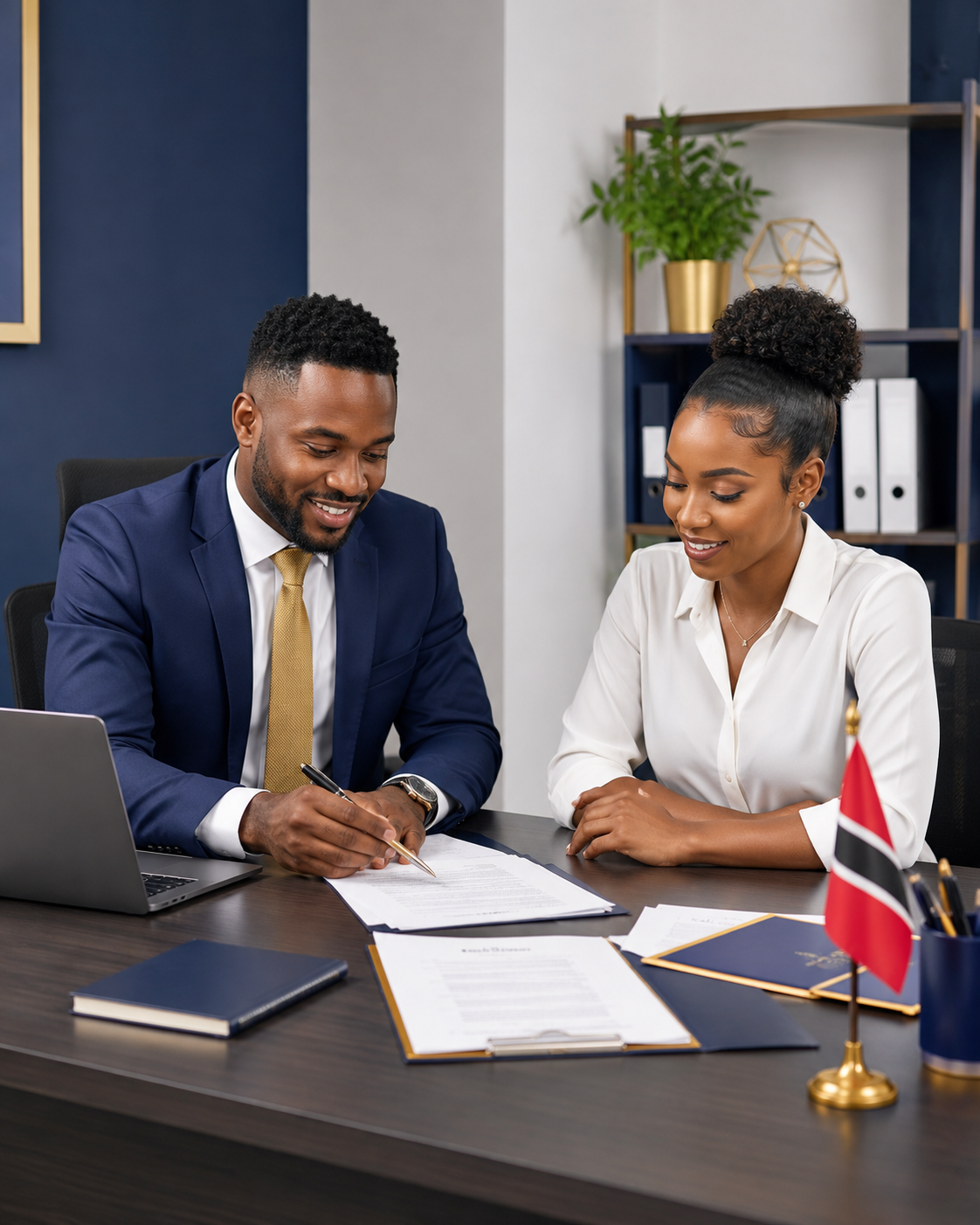 Afro-Trinidadian small business owner